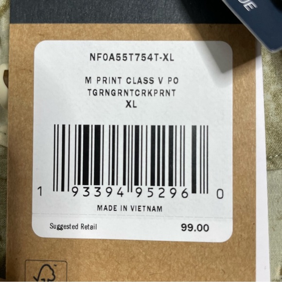 New The North Face Mens M Printed Class V Packable Pullover Jacket Anorak Sz XL - Picture 2 of 10